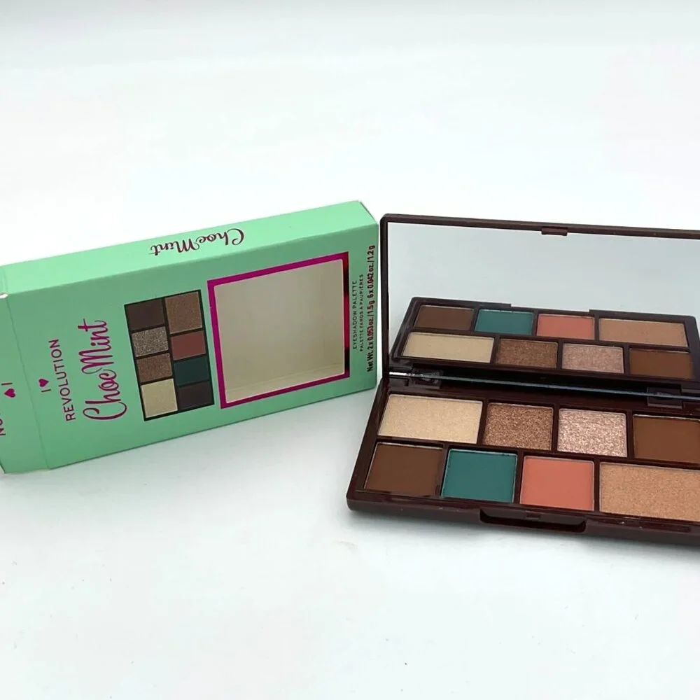 I Heart Revolution Mint Chocolate Mini Eyeshadow Palette 8 Colors NIP